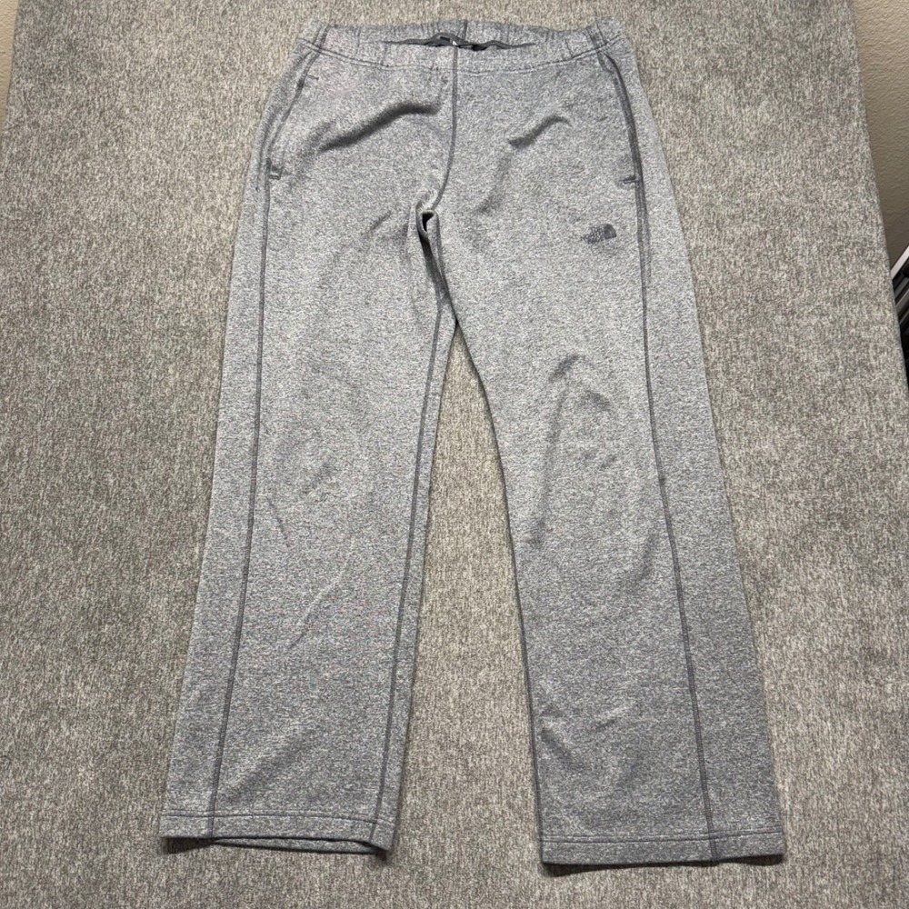 The North Face Mens Gray Heather Fleece Sweatpants Joggers Size L L/G 000 - Picture 2 of 8